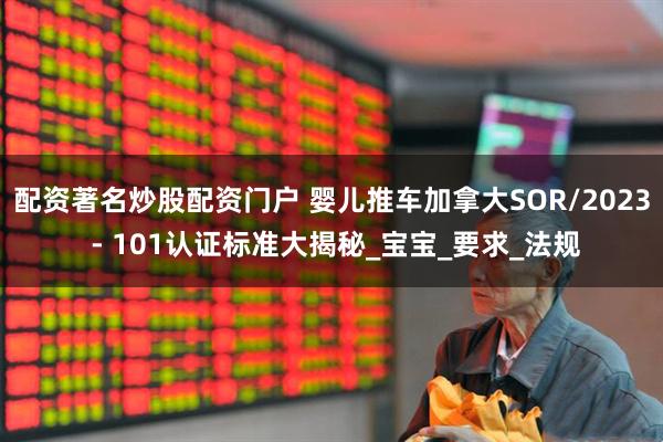 配资著名炒股配资门户 婴儿推车加拿大SOR/2023 - 101认证标准大揭秘_宝宝_要求_法规